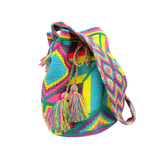 Mochila Wayuú mediana con diseño