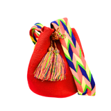 Mochila Wayúu unicolor mediana