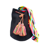 Mochila Wayúu unicolor mediana